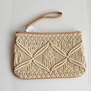 Ann Taylor Loft Boho Crochet Knit Wristlet